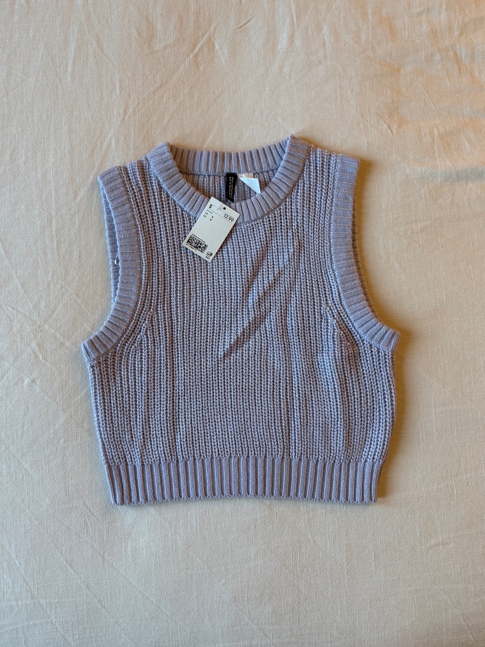 H&M Sleeveless Knit Sweater Vest in Lavender